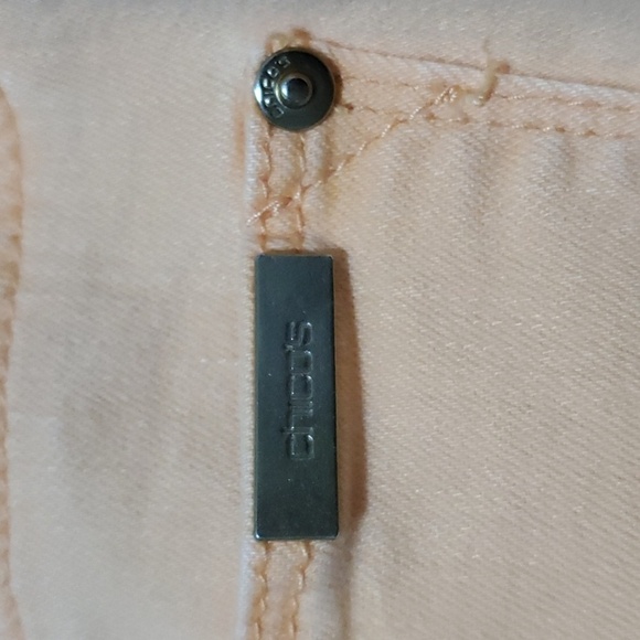 Chico's Jeans Womens Size 4 Chicos 0 Peach So Slimming Girlfriend Slim Leg Ankle - Picture 10 of 12